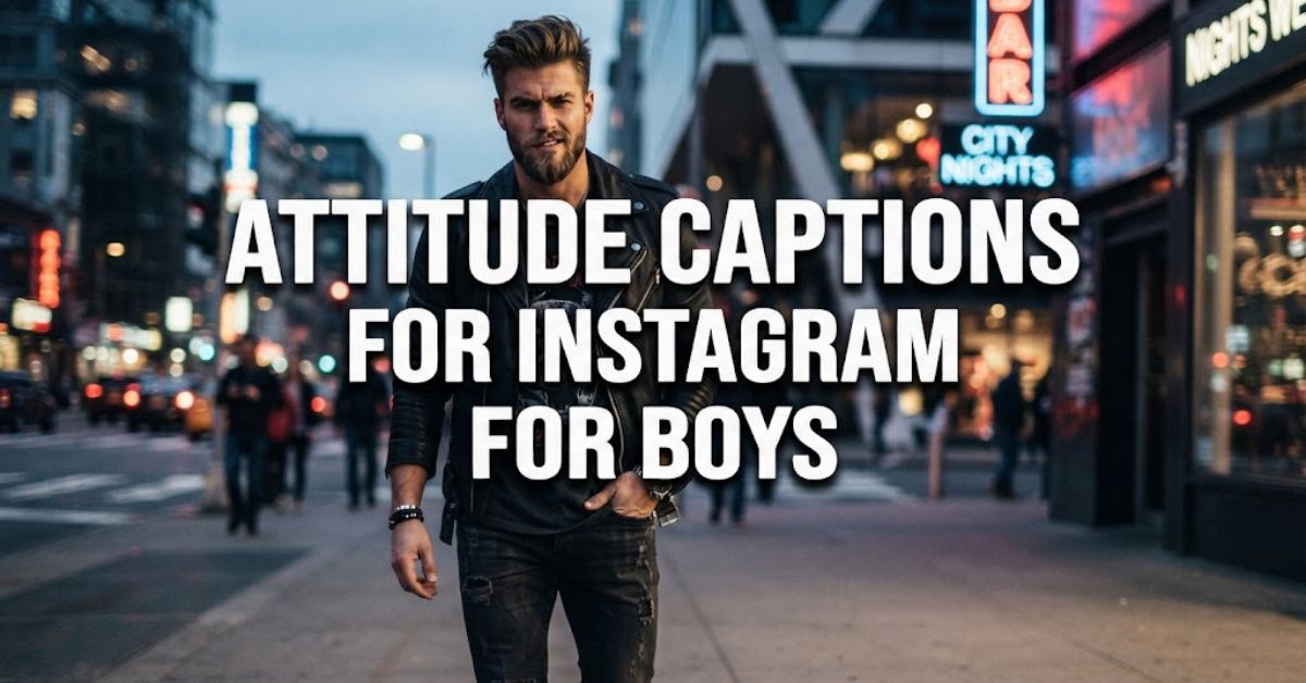 Attitude Captions For Instagram For Boys