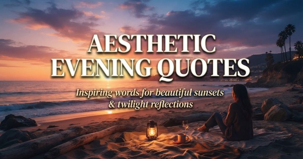 Aesthetic Evening Quotes