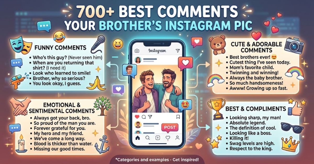 Comments for Brother Pic on Instagram