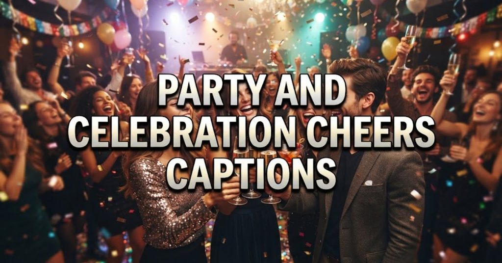 Party and Celebration Cheers Captions