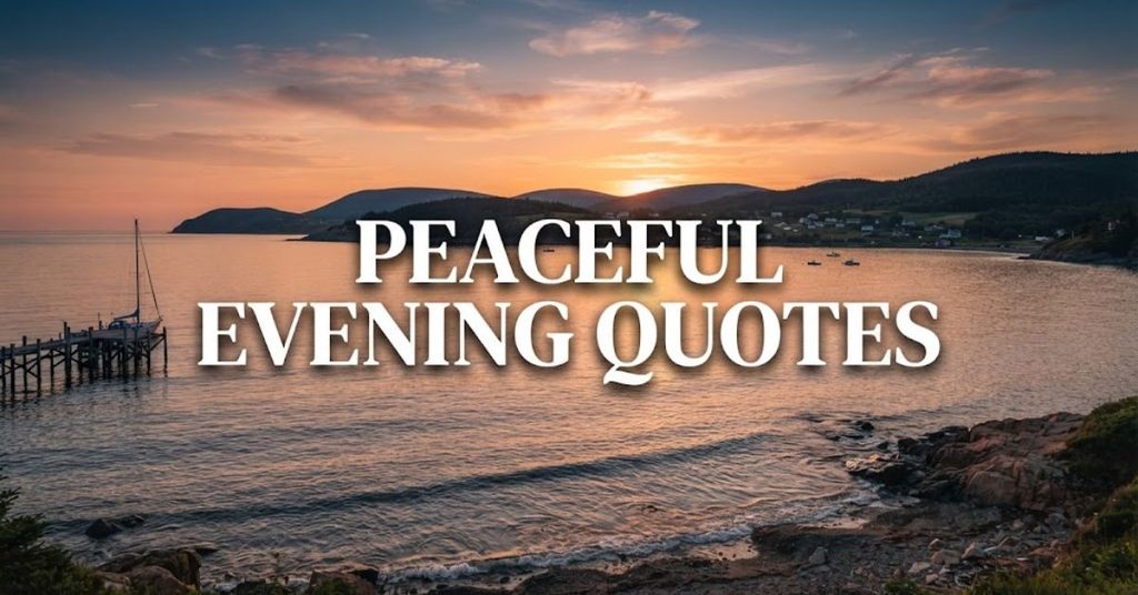 Peaceful Evening Quotes