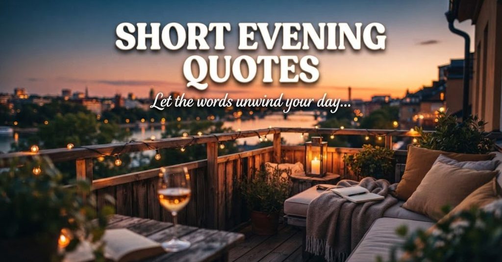 Short Evening Quotes