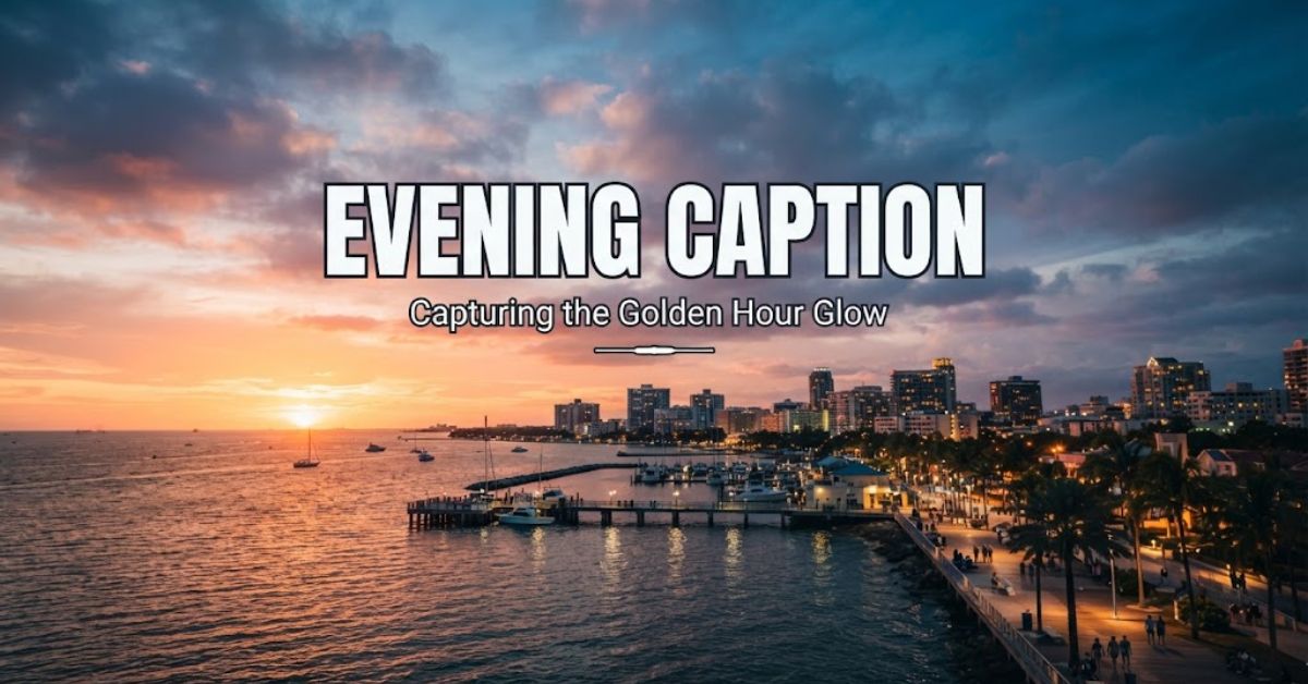evening caption