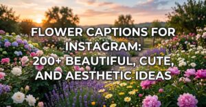 flower caption