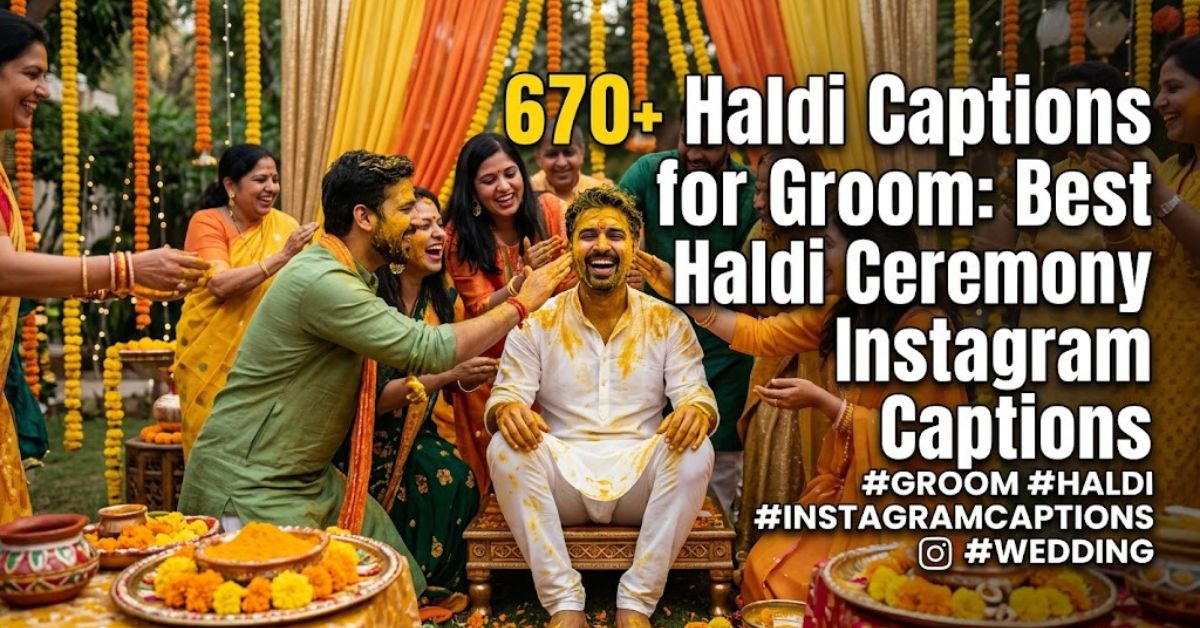 haldi captions for groom